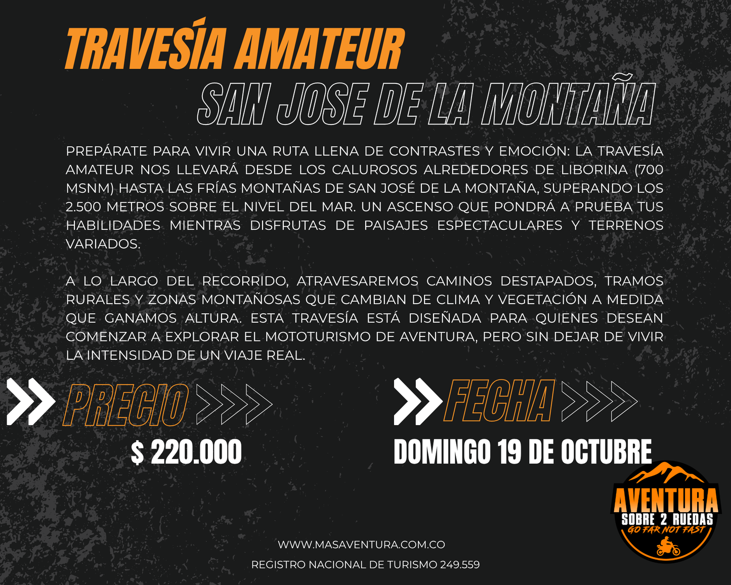Travesía Amateur San Jose de la Montaña