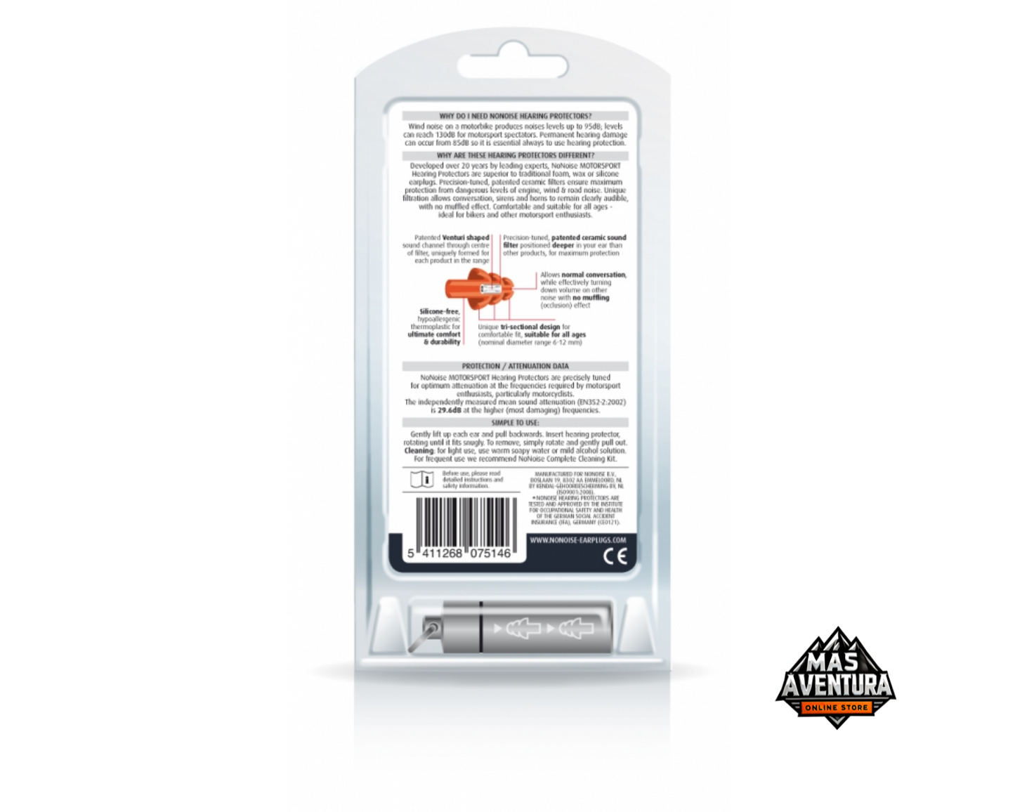 NONOISE motorcycle hearing protectors